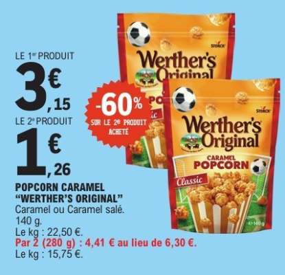 POPCORN CARAMEL “WERTHER’S ORIGINAL”