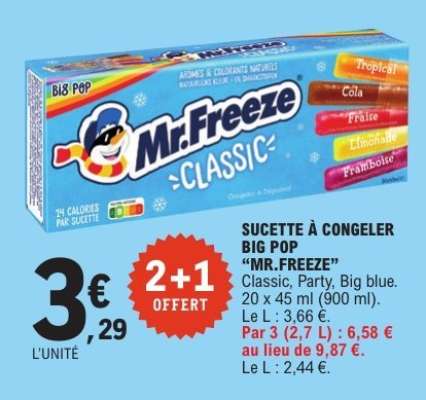 SUCETTE À CONGELER BIG POP “MR.FREEZE”