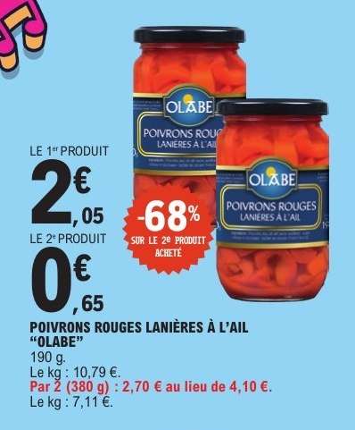 POIVRONS ROUGES LANIÈRES À L’AIL “OLABE”