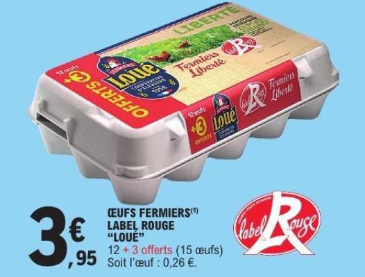 Oeufs Fermiers Label Rouge Loué