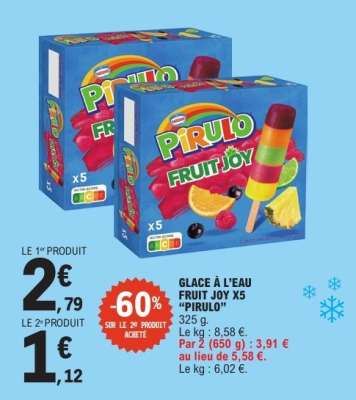 GLACE À L’EAU FRUIT JOY X5 “PIRULO”