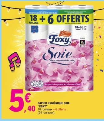 PAPIER HYGIÉNIQUE SOIE "FOXY"