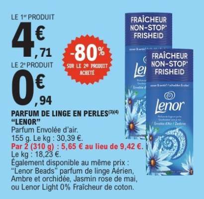 Parfum de linge en perles LENOR