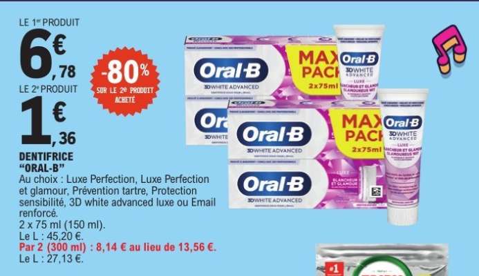 Dentifrice Oral B
