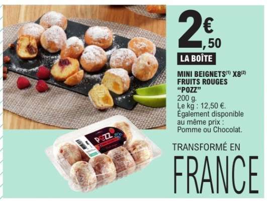 MINI BEIGNETS X8 FRUITS ROUGES "POZZ"
