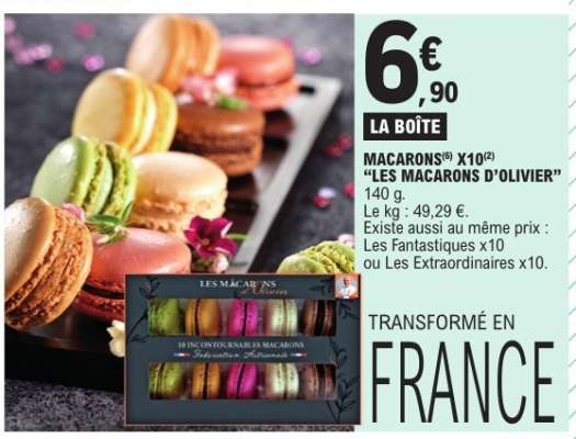 MACARONS X10 'LES MACARONS D’OLIVIER'