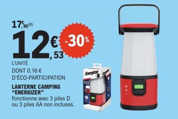 LANTERNE CAMPING “ENERGIZER”