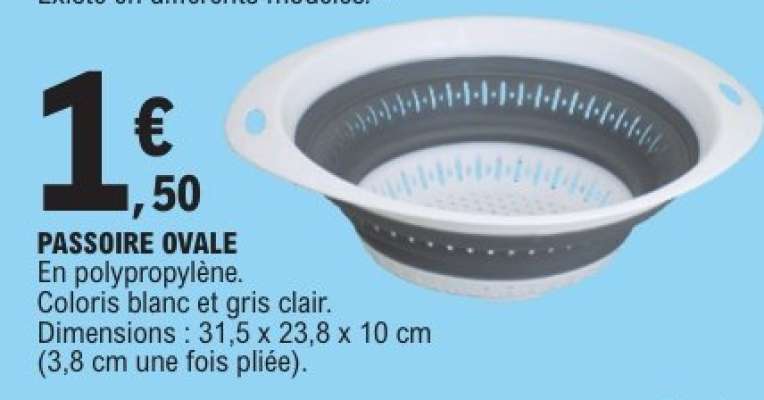 PASSOIRE OVALE
