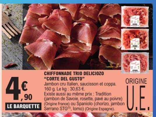 CHIFFONNADE TRIO DELICIOZO “CORTE DEL GUSTO”