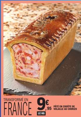 Pâté en croûte de volaille au chorizo
