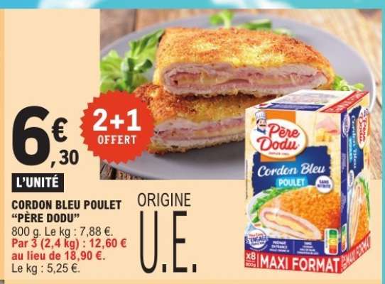 CORDON BLEU POULET “PÈRE DODU”