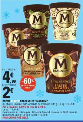 CRÈME GLACÉE CRACKABLES “MAGNUM”