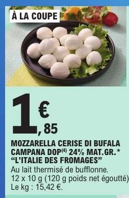 MOZZARELLA CERISE DI BUFALA CAMPANA DOP