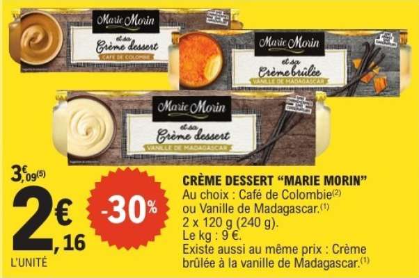 CRÈME DESSERT “MARIE MORIN”