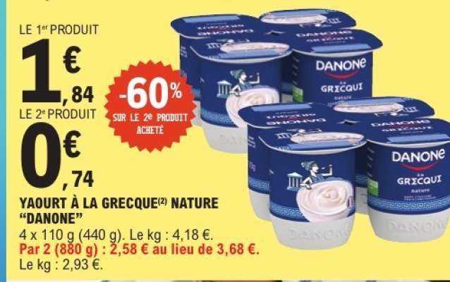Yaourt à la Grecque Nature “Danone”