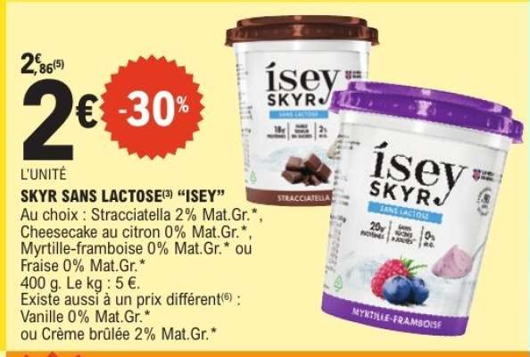 SKYR SANS LACTOSE "ISEY"