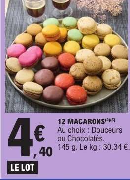 12 macarons
