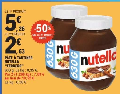 PÂTE À TARTINER NUTELLA “FERRERO”