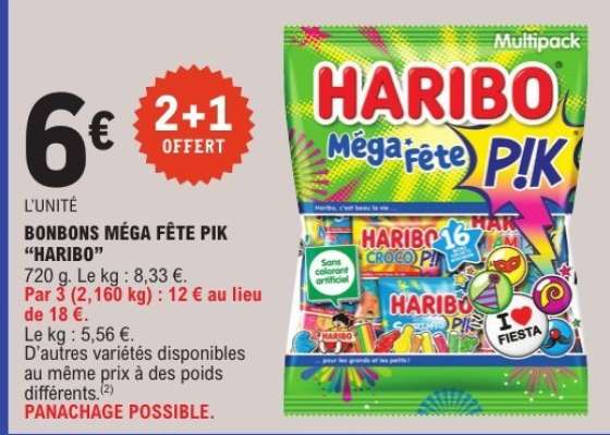 BONBONS MÉGA FÊTE PIK "HARIBO"