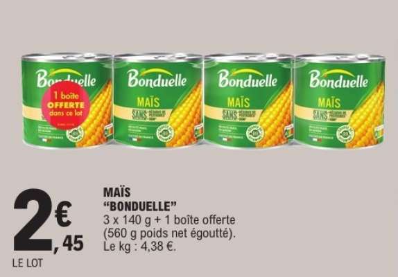 Maïs 'Bonduelle'