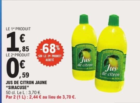 Jus De Citron Jaune Siracuse