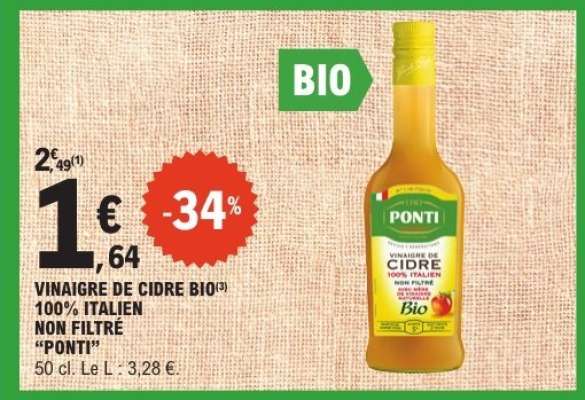 Vinaigre de cidre Bio