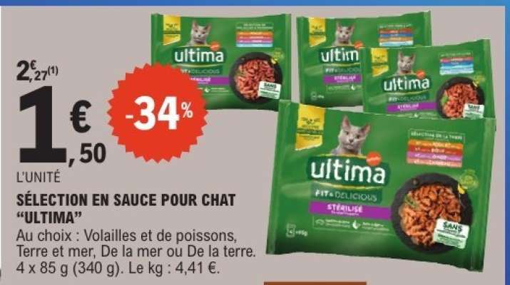 ULTIMA Sélection en sauce pour chat