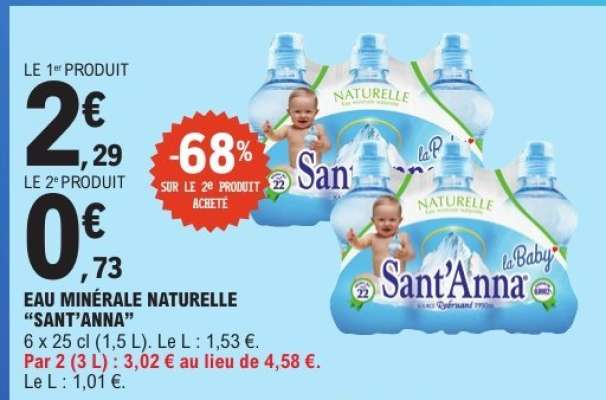 EAU MINERALE NATURELLE SANT'ANNA