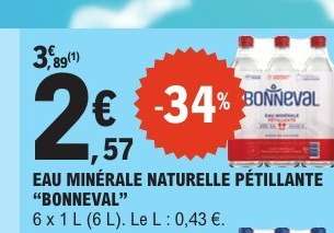 EAU MINÉRALE NATURELLE PÉTILLANTE “BONNEVAL”