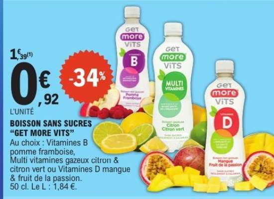 BOISSON SANS SUCRES “GET MORE VITS”