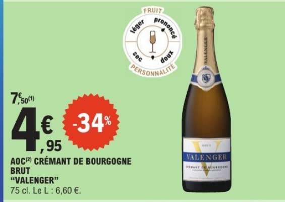 AOC CRÉMANT DE BOURGOGNE BRUT "VALENGER"