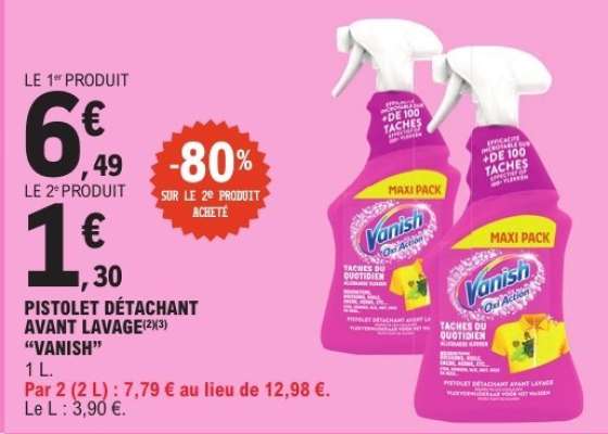Pistolet Détachant Avant Lavage "Vanish"