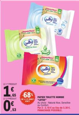 Papier Toilette Humide Lotus