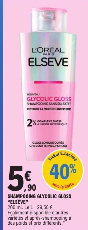 Shampooing Glycolic Gloss Elsève