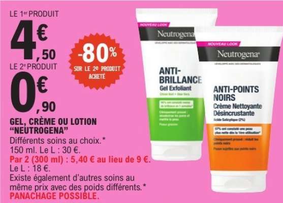 Gel, Crème ou Lotion Neutrogena