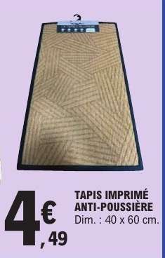 TAPIS IMPRIMÉ ANTI-POUSSIÈRE