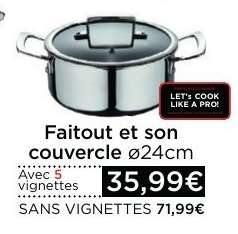 Faitout et son couvercle Ø24cm