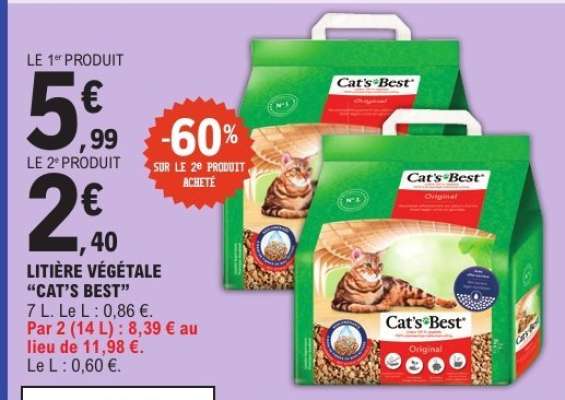 Litière végétale 'Cat's Best'