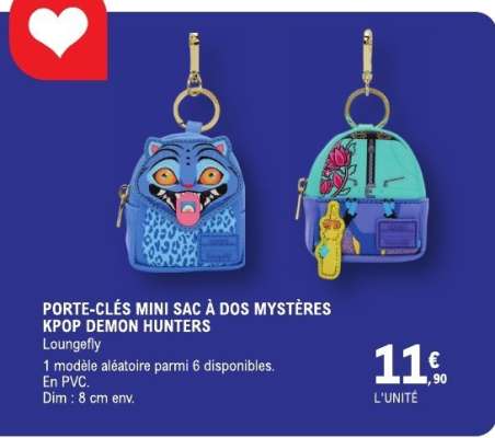 PORTE-CLÉS MINI SAC À DOS MYSTÈRES KPOP DEMON HUNTERS