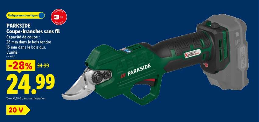 PARKSIDE Coupe-branches sans fil