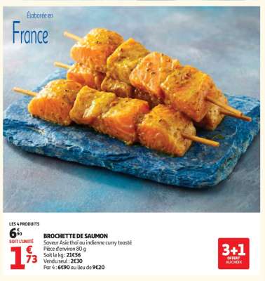BROCHETTE DE SAUMON