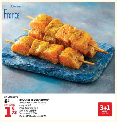 BROCHETTE DE SAUMON