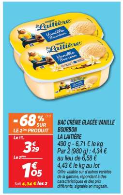 BAC CRÈME GLACÉE VANILLE BOURBON