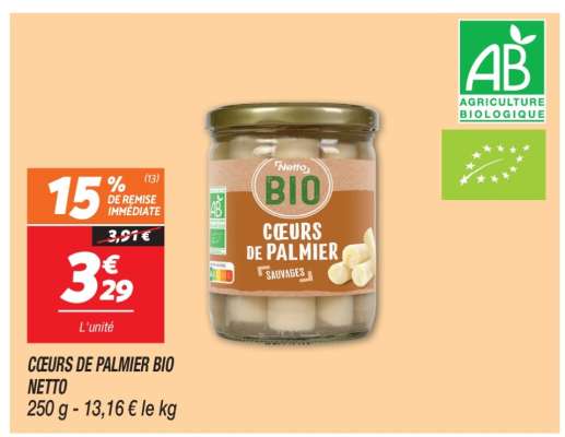 CŒURS DE PALMIER BIO