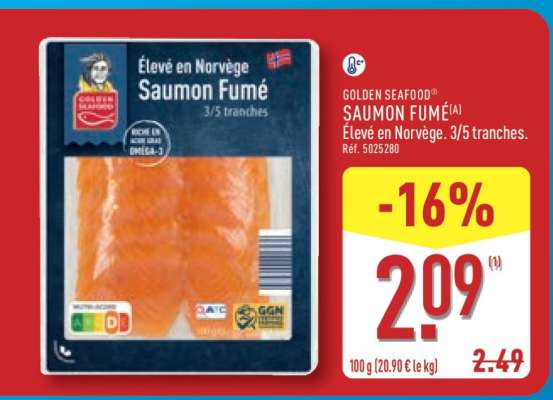 GOLDEN SEAFOOD® SAUMON FUMÉ