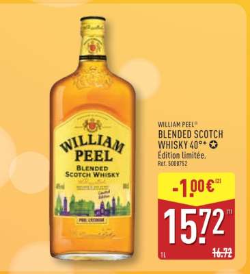 WILLIAM PEEL® BLENDED SCOTCH WHISKY 40°