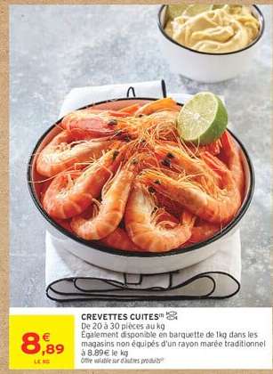 CREVETTES CUITES