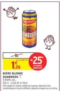 BIÈRE BLONDE SOMBRERO