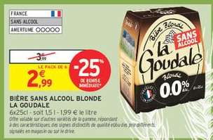 BIÈRE SANS ALCOOL BLONDE LA GOUDALE