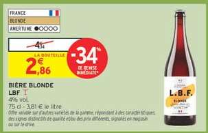 BIÈRE BLONDE LBF